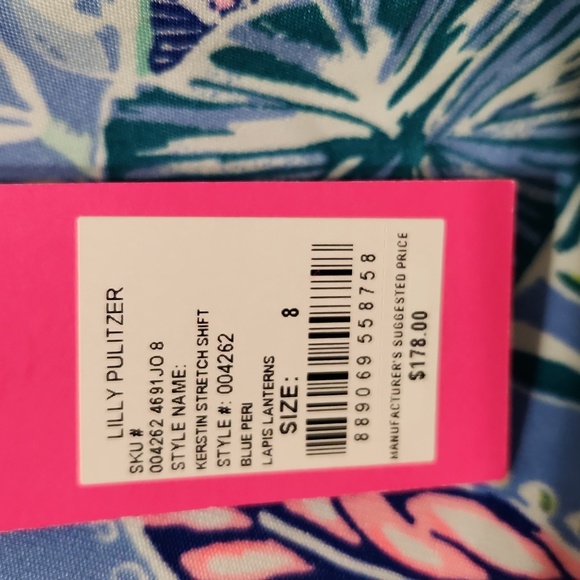 NWT Lilly Pulitzer Kerstin Stretch Shift Dress. Size 8 - Picture 14 of 14